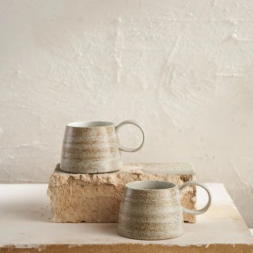 Large Handled Ceylon Mug / White - Image 2
